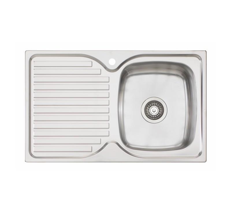 Oliveri Endeavour Single Bowl Topmount Sink L/H Drainer 1Th - Burdens Plumbing