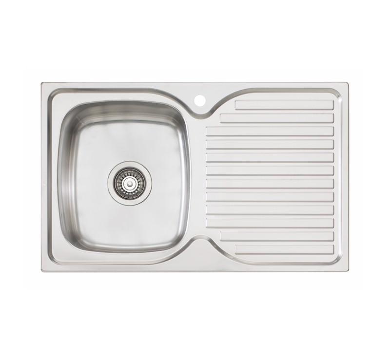 Oliveri Endeavour Single Bowl Topmount Sink R/H Drainer 1Th - Burdens Plumbing