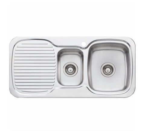 Oliveri Lakeland 1 & 1/2 Bowl Topmount Sink L/H Drainer 1Th - Burdens Plumbing