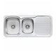 Oliveri Lakeland 1 & 3/4 Bowl Topmount Sink R/H Drainer 1Th - Burdens Plumbing