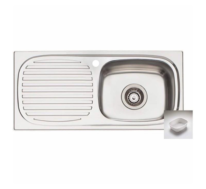 Oliveri Martini Single Bowl Topmount Sink L/H Drainer 1Th - Burdens Plumbing