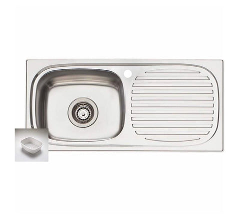 Oliveri Martini Single Bowl Topmount Sink R/H Drainer 1Th - Burdens Plumbing