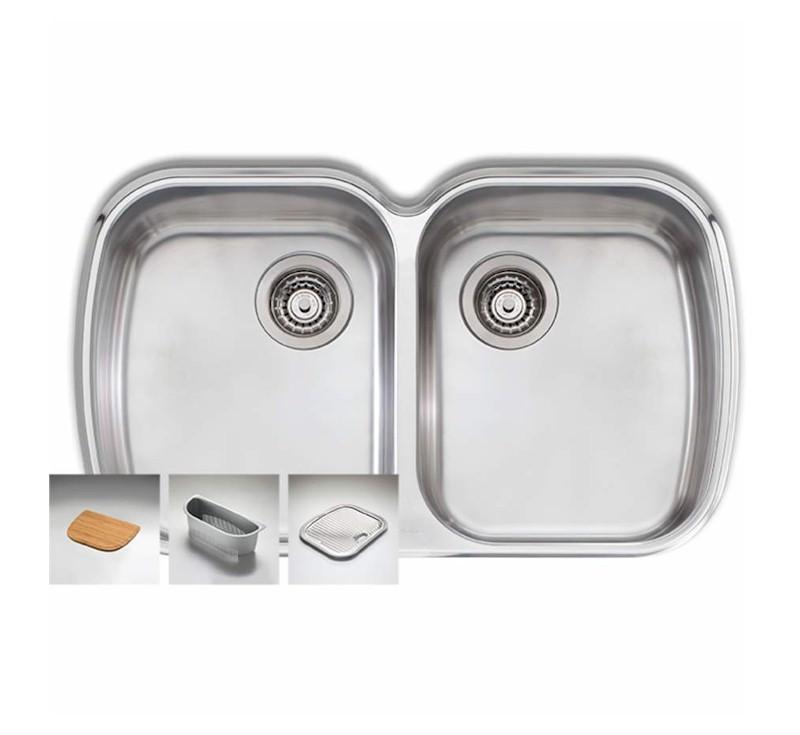 Oliveri Monet Double Bowl Undermount Sink - Burdens Plumbing