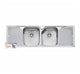 Oliveri Nu-Petite Dbl Bowl Topmount Sink W Dbl Drainer 1Th - Burdens Plumbing