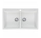 Oliveri Santorini White Double Bowl Topmount Sink 1Th - Burdens Plumbing