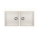 Oliveri Santorini White Double Bowl Undermount Sink Nth - Burdens Plumbing