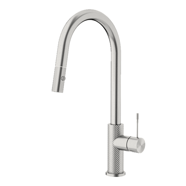 Opal Pull Out Sink Mixer Brushed Nickel - Burdens Plumbing