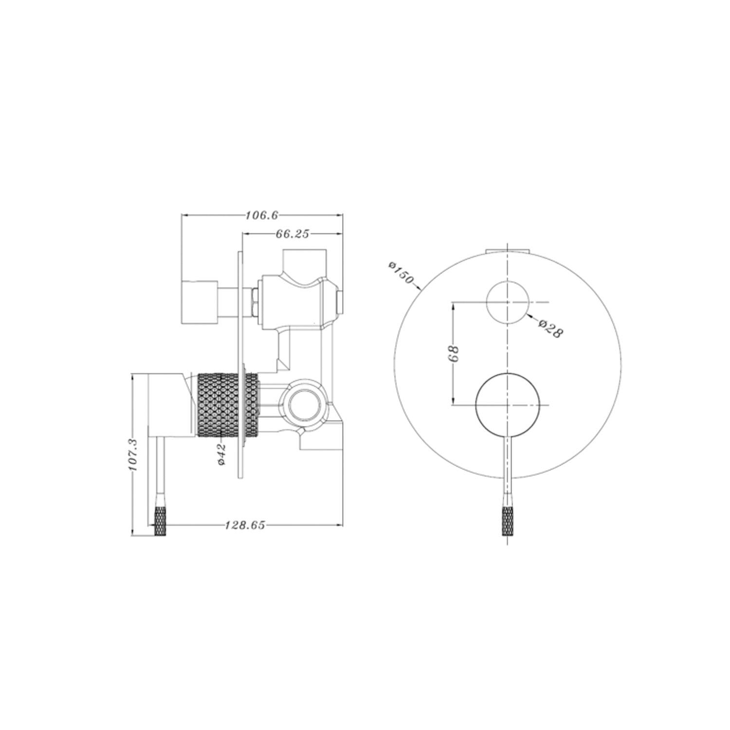 Opal Shower Mixer With Divertor Brushed Bronze - Burdens Plumbing