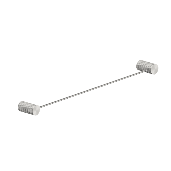 Opal Single Towel Rail Brushed Nickel 600mm - Burdens Plumbing