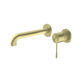 Opal Wall Basin/Bath Mixer Brushed Gold - Burdens Plumbing