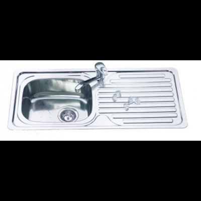 OSTAR 915X 430X 170 1 BOWL 1 DRAINER S/S SINK RIGHT HAND - Burdens Plumbing