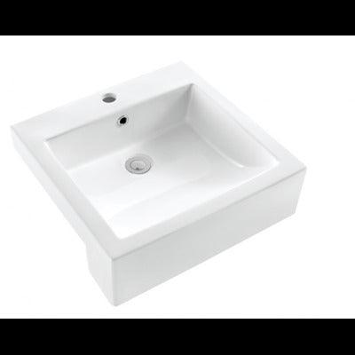 OSTAR SEMI RECESSED BASIN 510 X 495 X 160MM TB-207 3TH - Burdens Plumbing