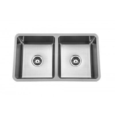 OSTAR SQUARE DOUBLE BOWL SINK - Burdens Plumbing