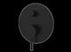 PAR LUGANO DIVERTOR MIXER ON PLATE MATTE BLACK - Burdens Plumbing
