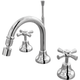 Par Tap Bell Hob Bidet Set - 130mm - Chrome - Burdens Plumbing