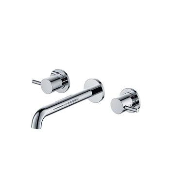 PARISI ENVY WALL BASIN/BATH SET WITH 190MM SPOUT CHROME - Burdens Plumbing