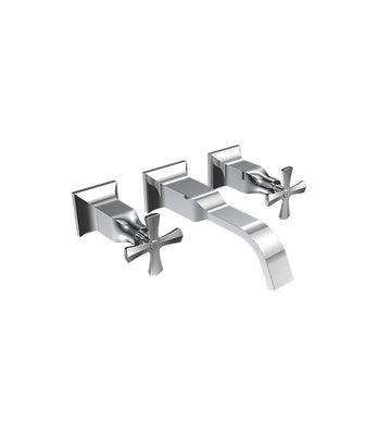 PARISI JAZZ WALL BASIN SET WITH SPOUT JZ.01-3W210 - Burdens Plumbing