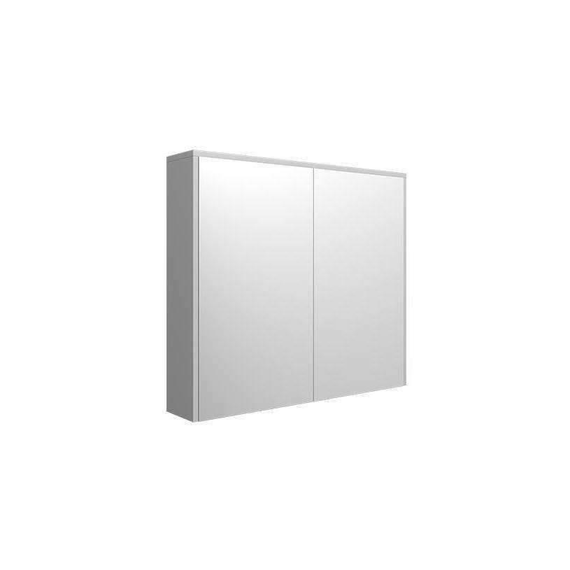 Parisi Look 80 Mirror Cabinet Gloss White 800 X 700 X 150mm - Burdens Plumbing