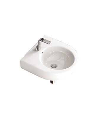 PARISI PASS 50 WALL BASIN 1 TAP HOLE FLPS501/S - Burdens Plumbing