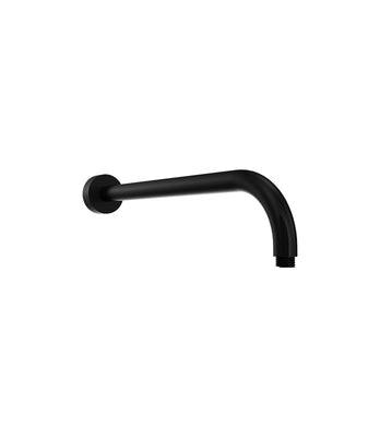 Parisi Tondo Curved Wall Arm 400mm Matt Black To.Sa.1Wc.02 - Burdens Plumbing