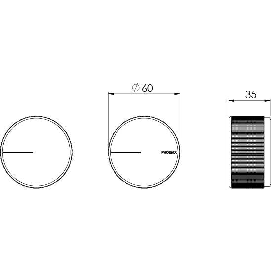 Phoenix Axia Wall Top Assemblies - Brushed Nickel - Burdens Plumbing