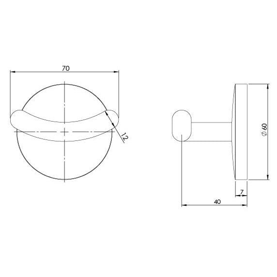 Phoenix Festival Robe Hook - Burdens Plumbing