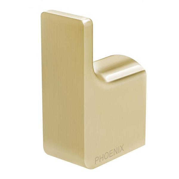 Phoenix Gloss Robe Hook - Brushed Gold - Burdens Plumbing