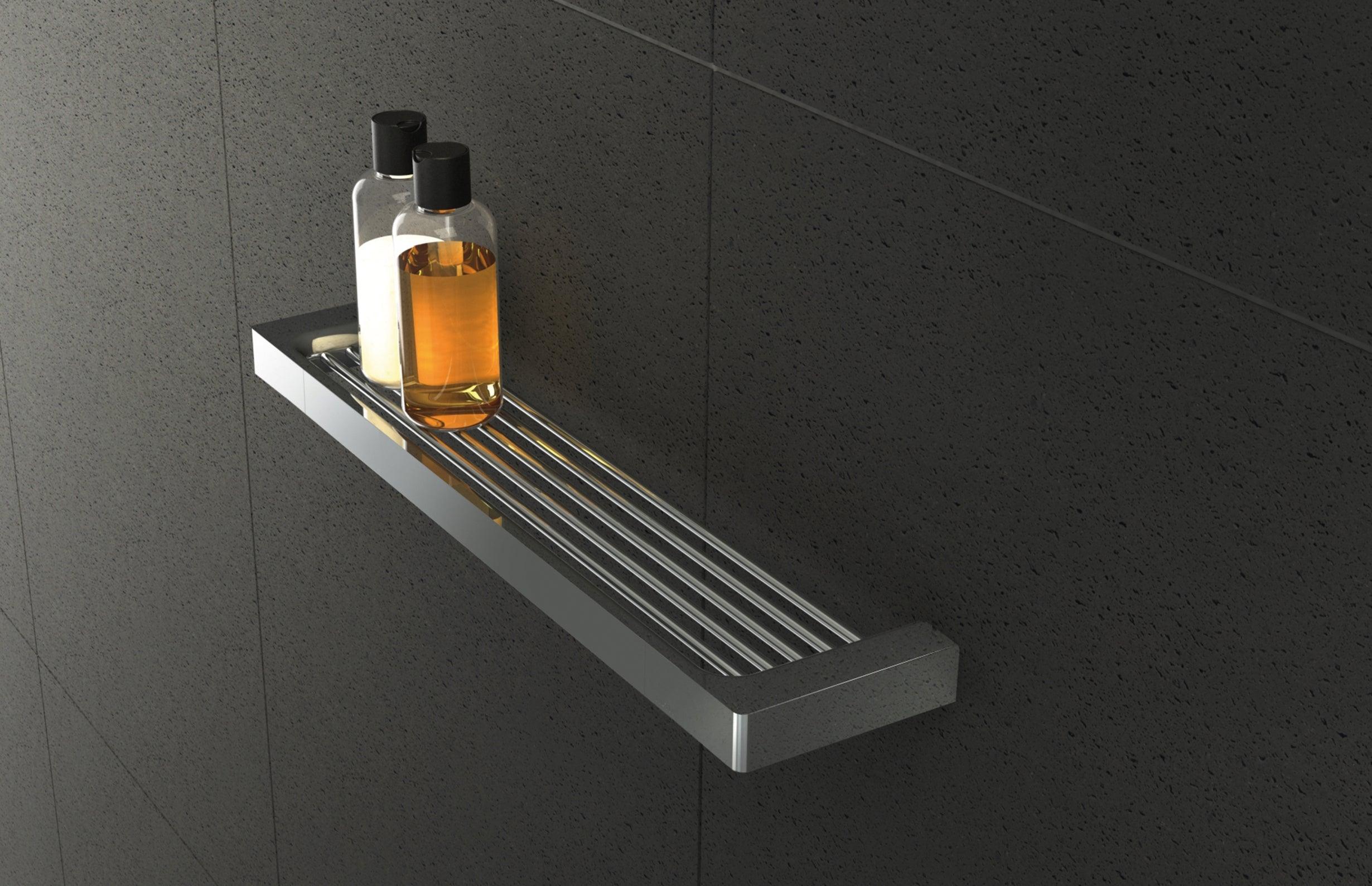 Phoenix Gloss Shower Shelf-Chrome 465mm - Burdens Plumbing