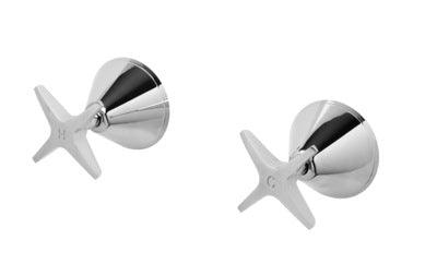 Phoenix Ivy Wall Top Assemblies Chrome **Pair** 660Wchr - Burdens Plumbing