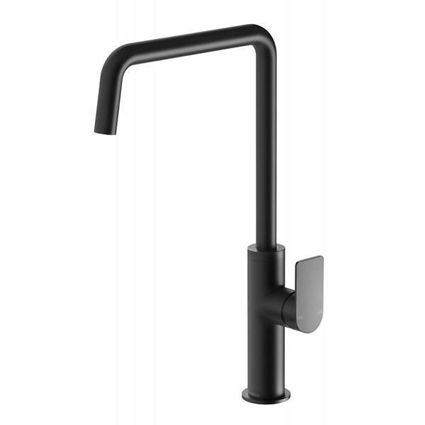 Phoenix Mekko Sink Mixer 190mm Squareline - Matte Black - Burdens Plumbing