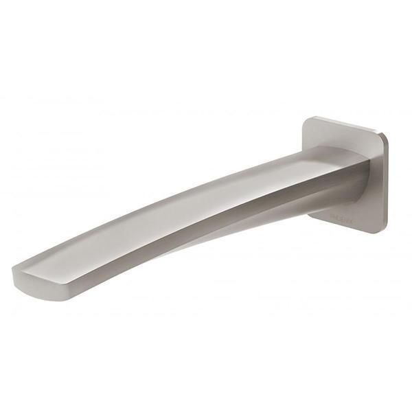 Phoenix Mekko Wall Basin Outlet 200mm - Brushed Nickel - Burdens Plumbing