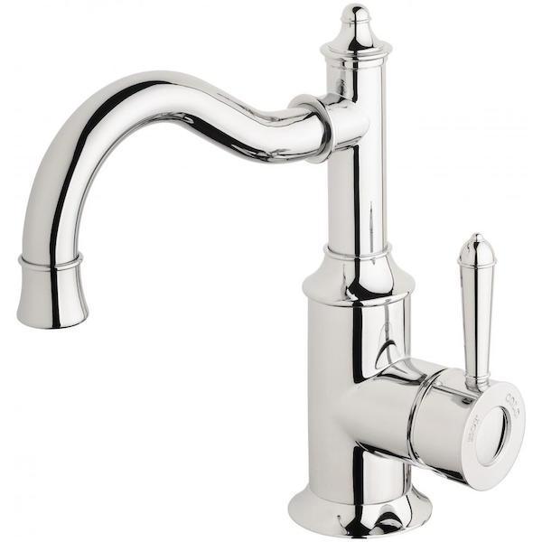 Phoenix Nostalgia Basin Mixer 160mm Shepherds Crook - Chrome - Burdens Plumbing