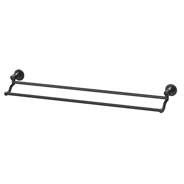 Phoenix Nostalgia Double Towel Rail 760mm - Antique Black - Burdens Plumbing