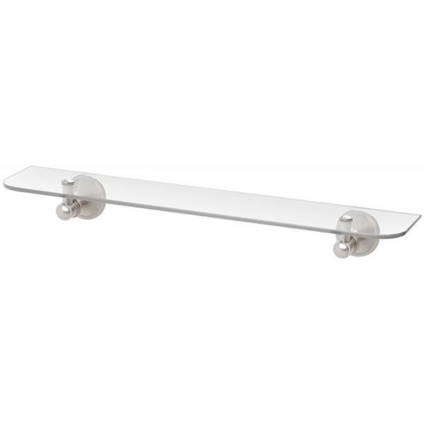 Phoenix Nostalgia Glass Shelf 500mm Brushed Nickel - Burdens Plumbing