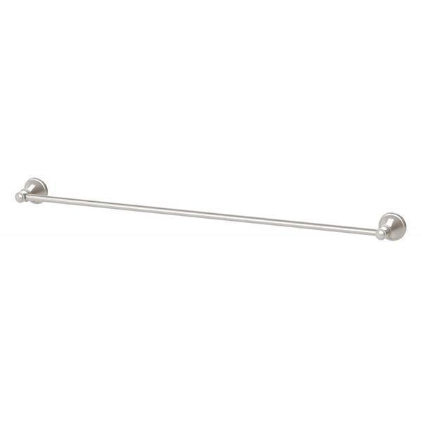 Phoenix Nostalgia Single Towel Rail 760mm Brushed Nickel - Burdens Plumbing