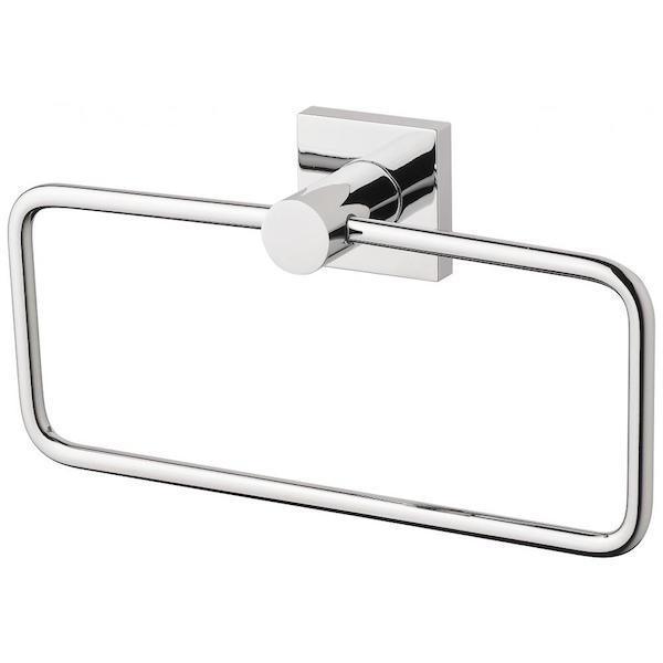 Phoenix Radii Hand Towel Holder Square Plate - Chrome - Burdens Plumbing