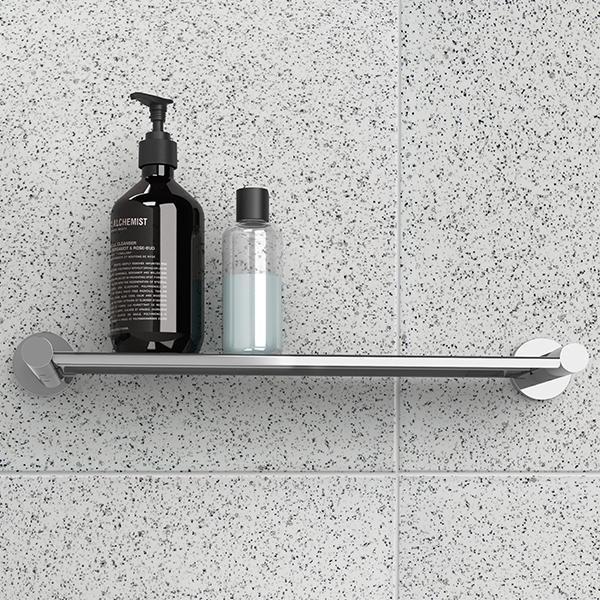 Phoenix Radii Metal Shelf Round Plate-Chrome 450mm - Burdens Plumbing