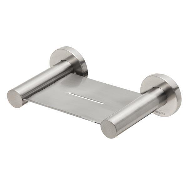 Phoenix RadII Soap Dish Round Plate-Brushed Nickel - Burdens Plumbing