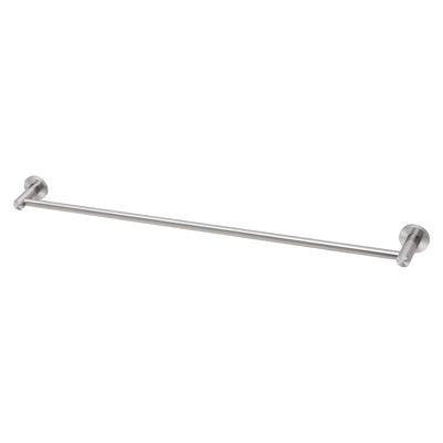 PHOENIX RADII SS 316 SINGLE TOWEL RAIL ROUND PLATE 800MM STAINLESS STEEL RA803-51 - Burdens Plumbing