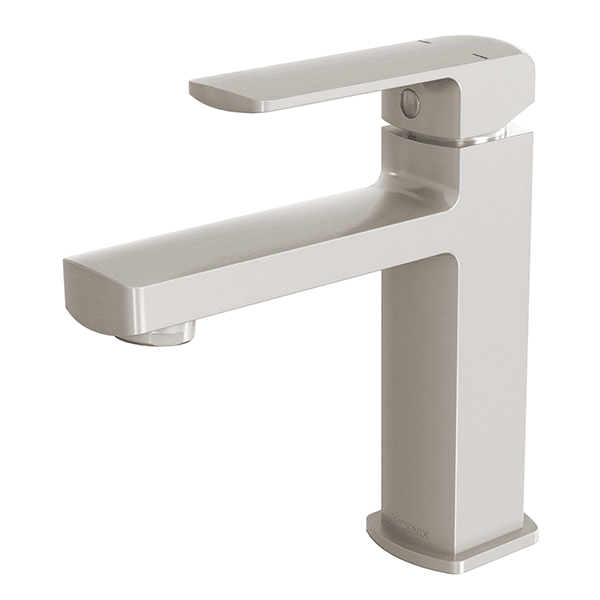 Phoenix Teva Basin Mixer Brushed Nickel - Burdens Plumbing