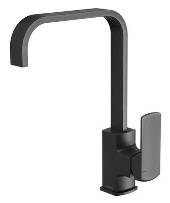 Phoenix Teva Sink Mixer 200Mm Squareline Matte Black 152-7340-10 - Burdens Plumbing