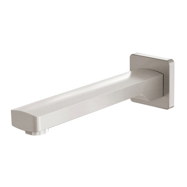 Phoenix Teva Wall Bath Outlet 200mm Brushed Nickel - Burdens Plumbing