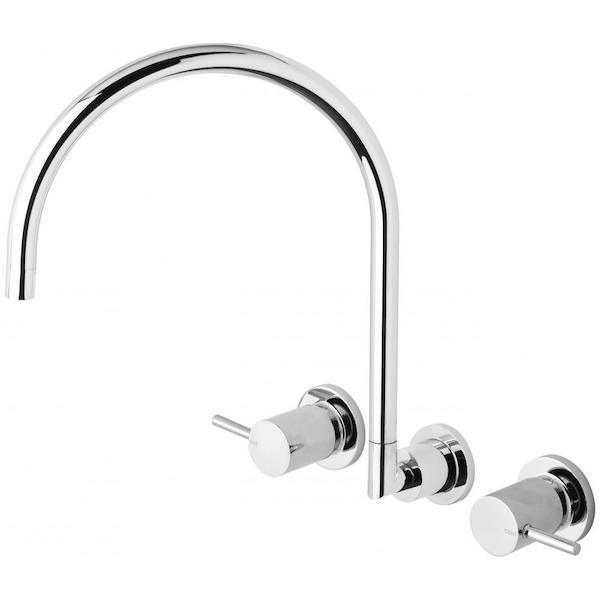 Phoenix Vivid Pin Lever Wall Sink Set Gooseneck - Burdens Plumbing