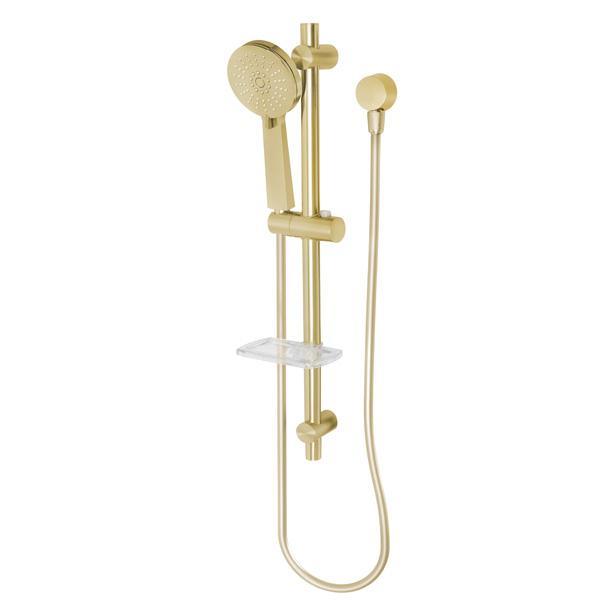 Phoenix Vivid Rail Shower Brushed Gold - Burdens Plumbing