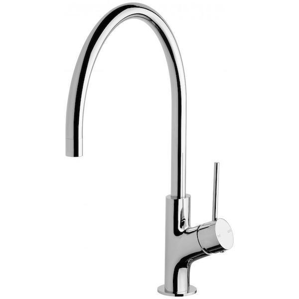 Phoenix Vivid Slimline Oval Sink Mixer 220mm Gooseneck-Chrome - Burdens Plumbing