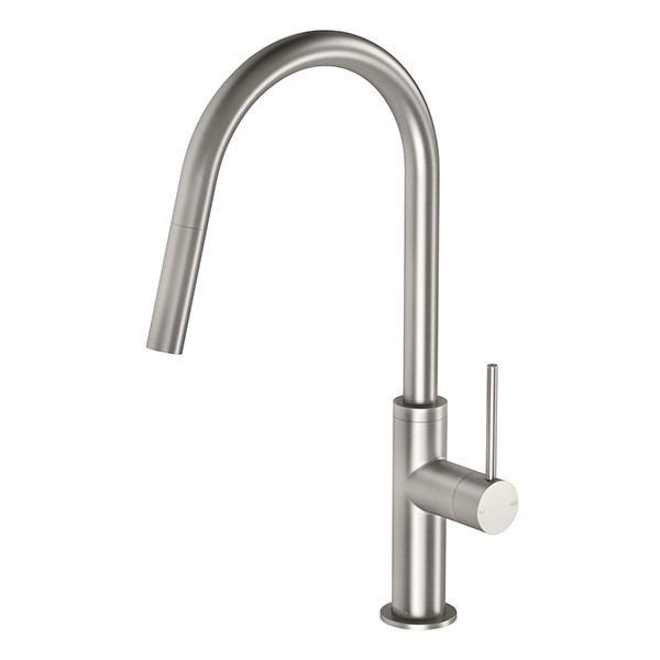 Phoenix Vivid Slimline Pull Out Sink Mixer Brushed Nickel - Burdens Plumbing