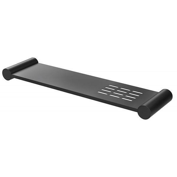 PHOENIX VIVID SLIMLINE SHOWER SHELF 370MM MATTE BLACK 111-8600-10 - Burdens Plumbing