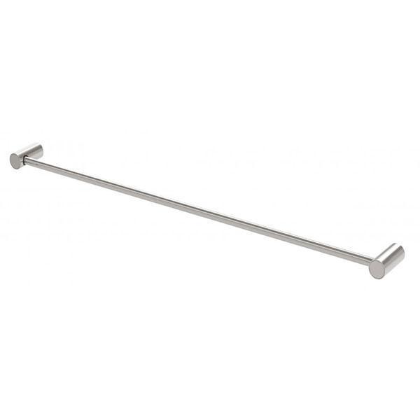 Phoenix Vivid Slimline Single Towel Rail Brushed Nickel 600mm - 800mm - Burdens Plumbing