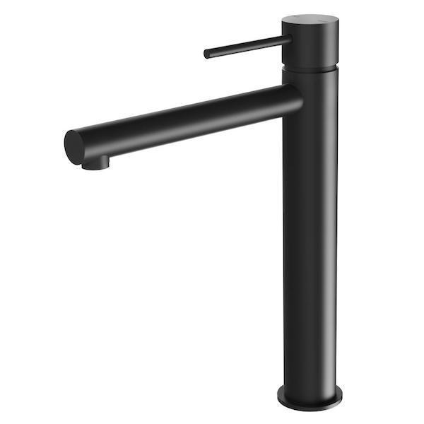 Phoenix Vivid Slimline Vessel Mixer-Matte Black - Burdens Plumbing