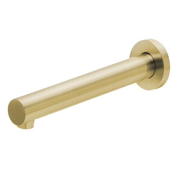 Phoenix Vivid Wall Bath Outlet 200mm - Brushed Gold - Burdens Plumbing